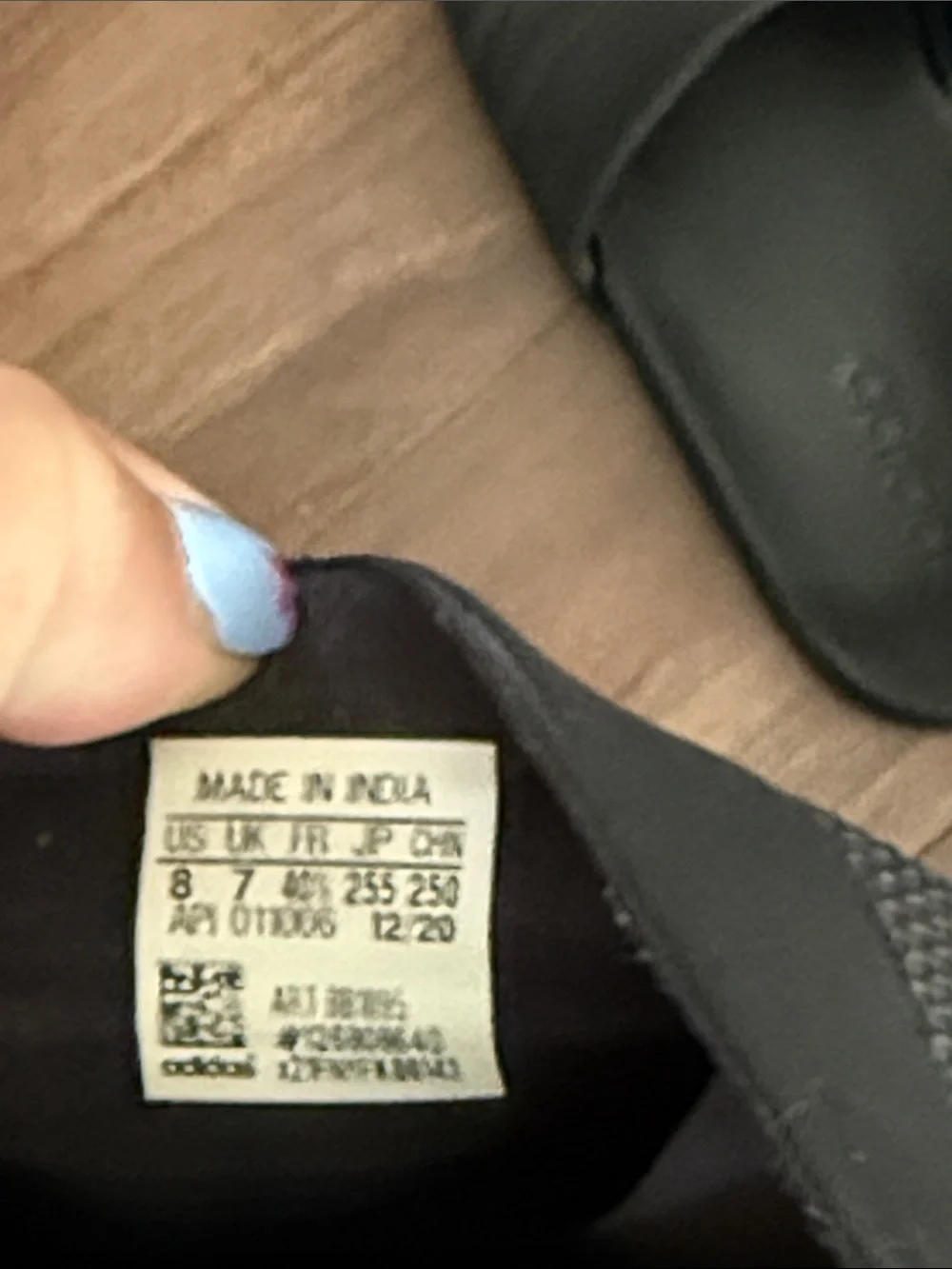 adidas Men’s Black Slide Sandals with Textured Straps